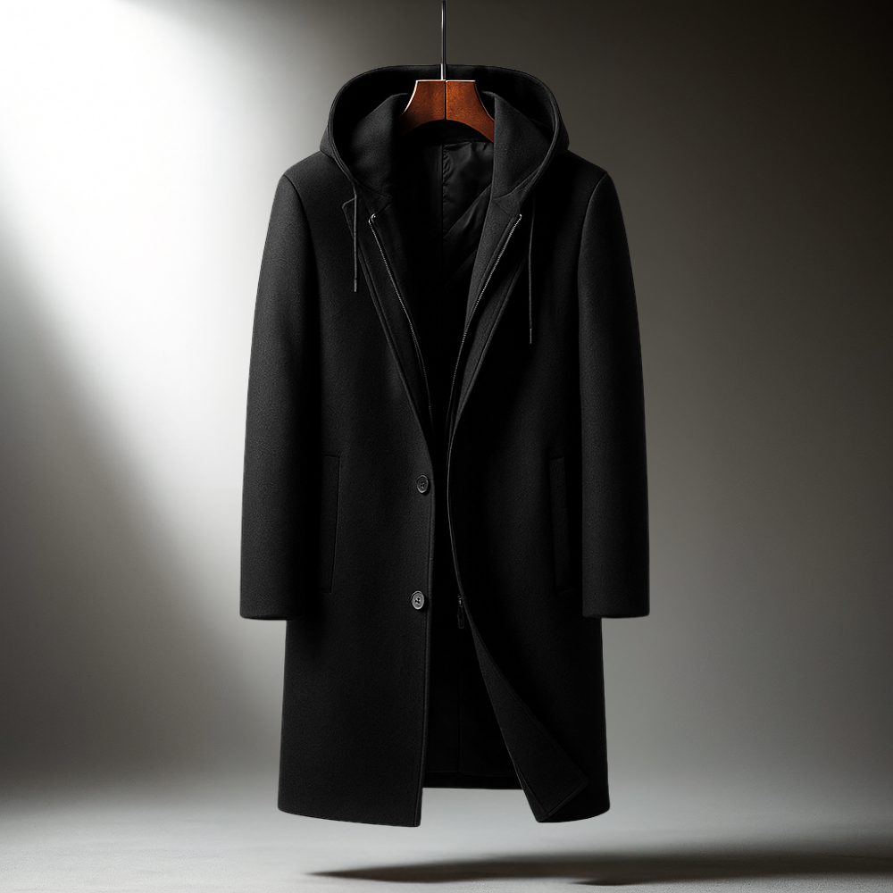LIAM™ | Wool Hooded Coat for Men