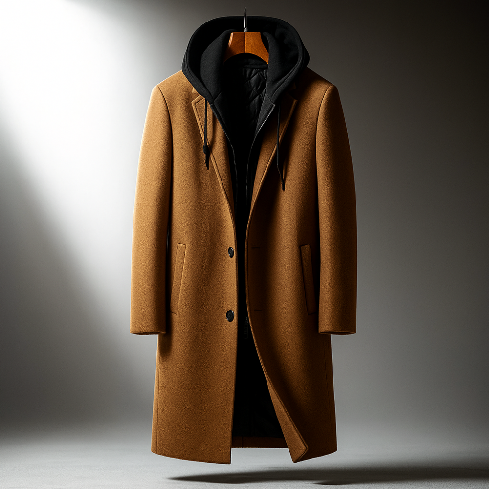 LIAM™ | Wool Hooded Coat for Men