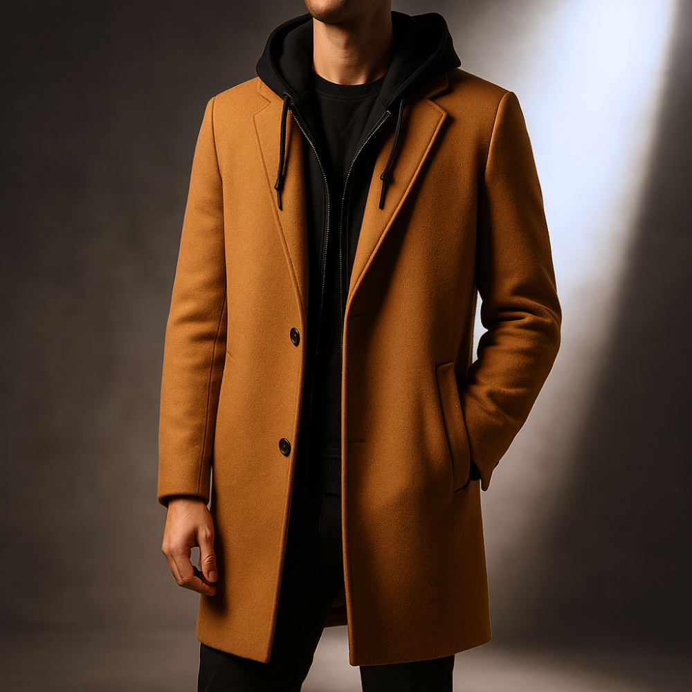 LIAM™ | Wool Hooded Coat for Men