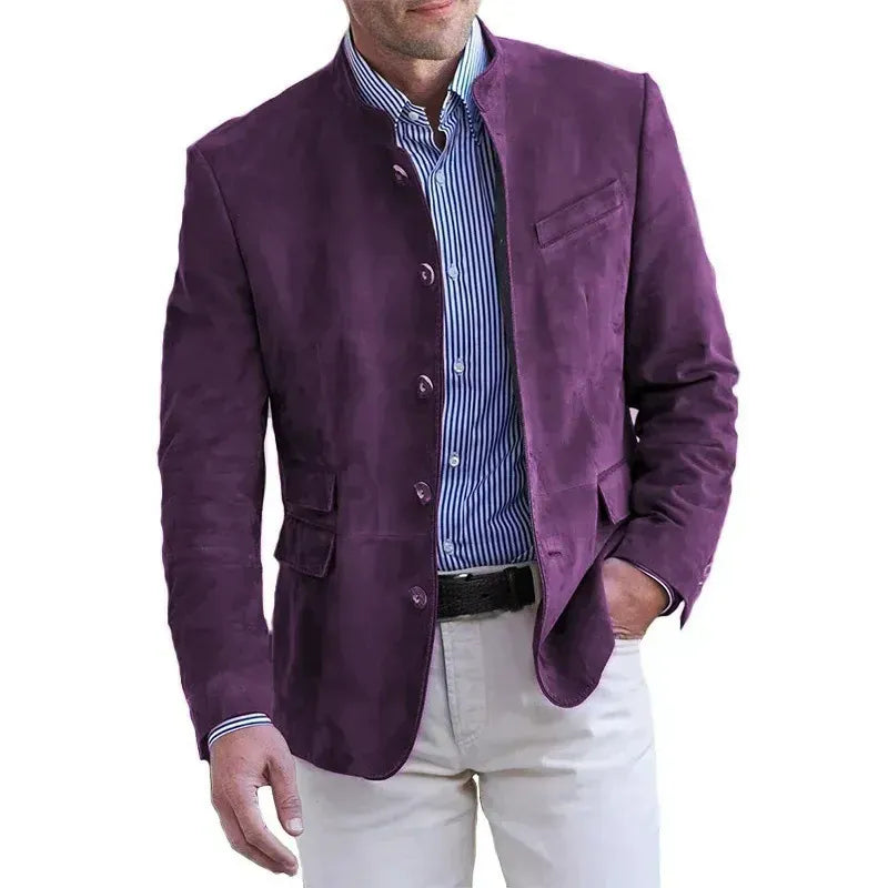 LIAM™ | Men's Suede Collar Blazer