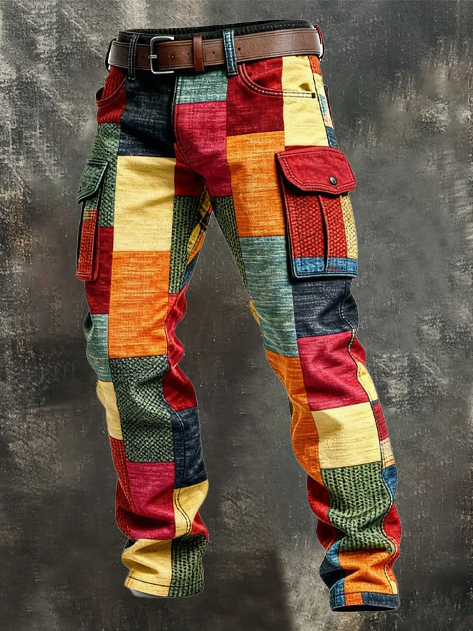 LIAM™ | PATCHWORK CARGO PANTS