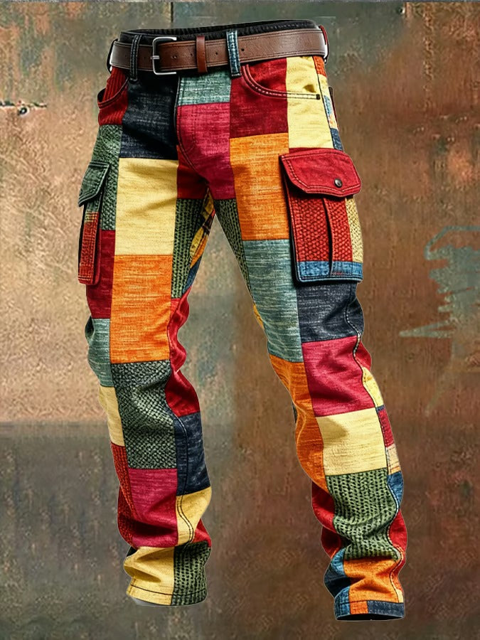 LIAM™ | PATCHWORK CARGO PANTS