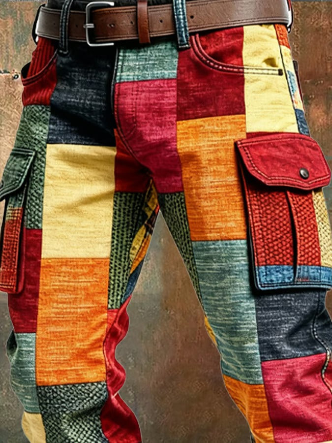LIAM™ | PATCHWORK CARGO PANTS