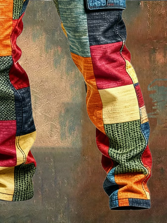 LIAM™ | PATCHWORK CARGO PANTS