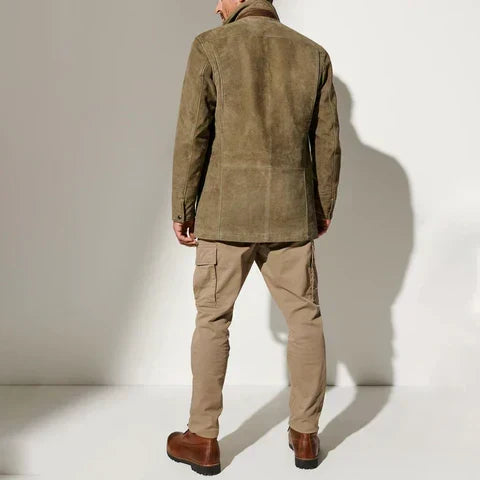LIAM™ | Men’s Palermo Leather Button-Up Jacket