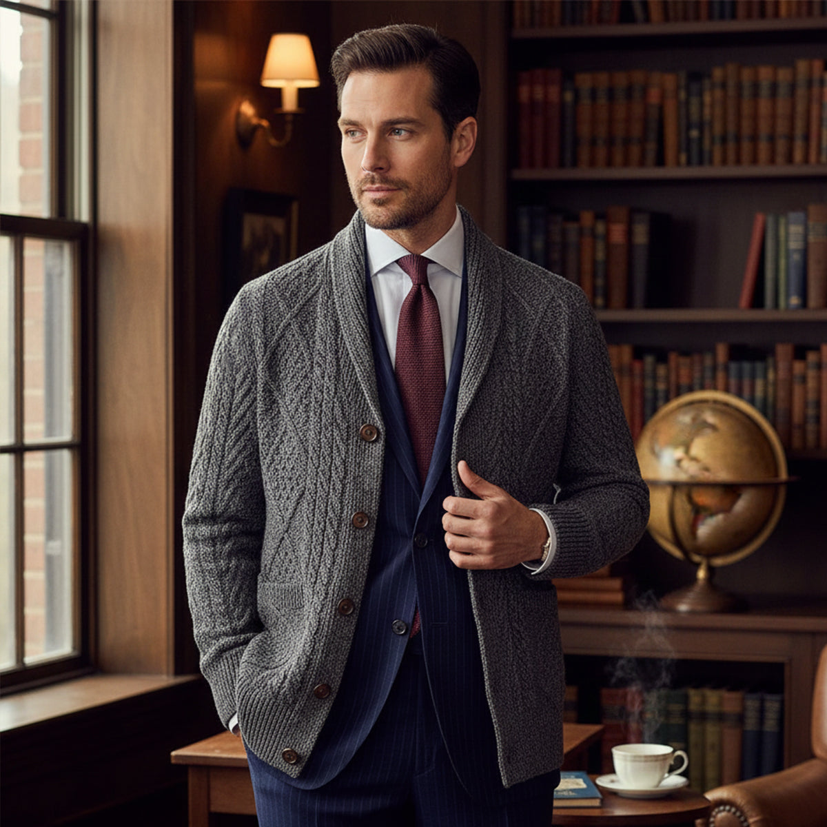 LIAM™ | Button-Front Cardigan