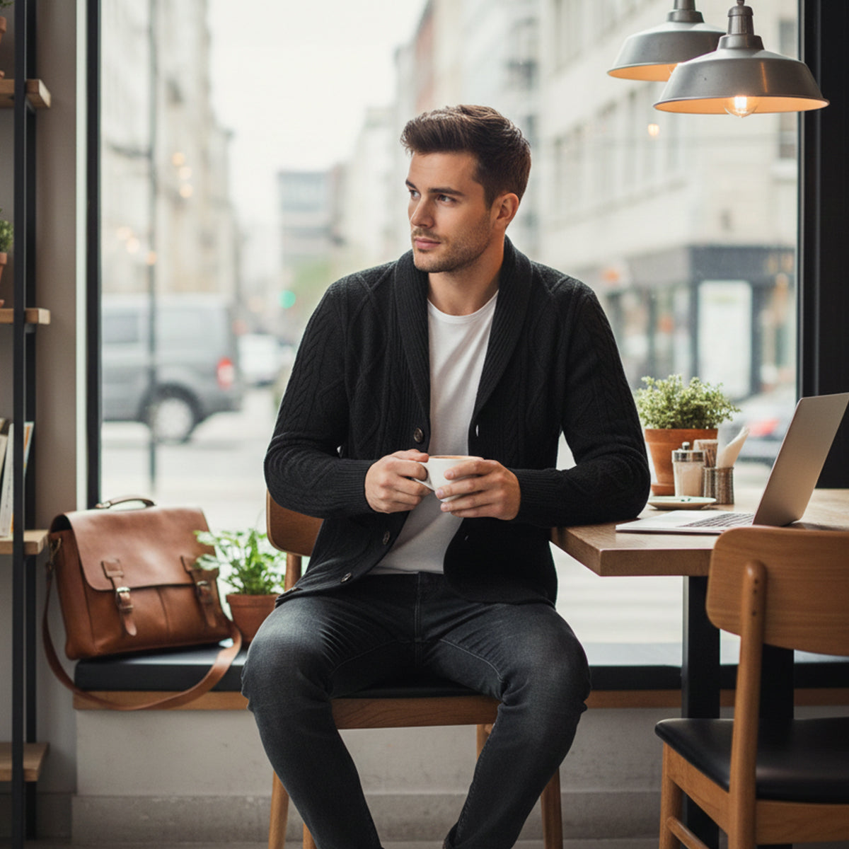 LIAM™ | Button-Front Cardigan