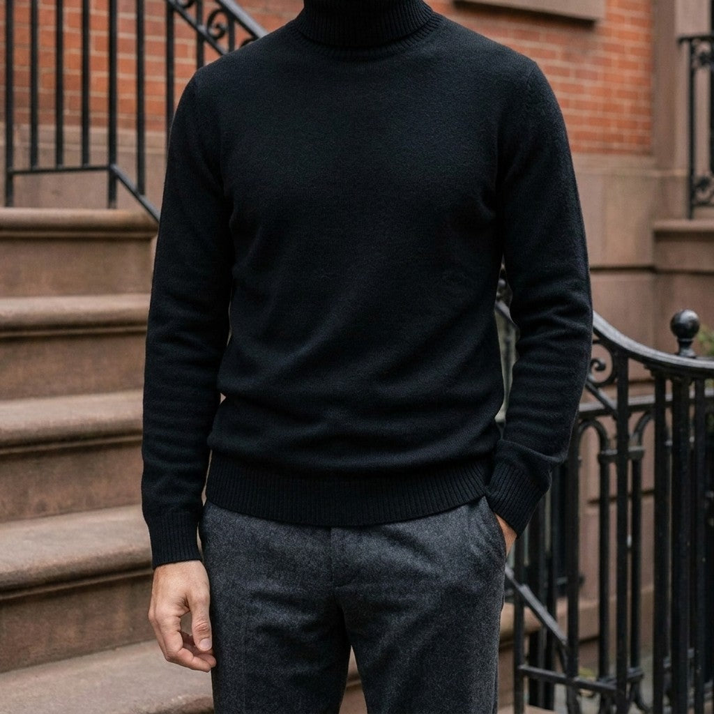 LIAM™ | Clarkson Merino Wool Turtleneck
