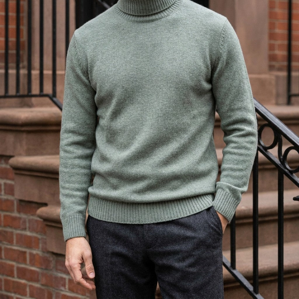 LIAM™ | Clarkson Merino Wool Turtleneck
