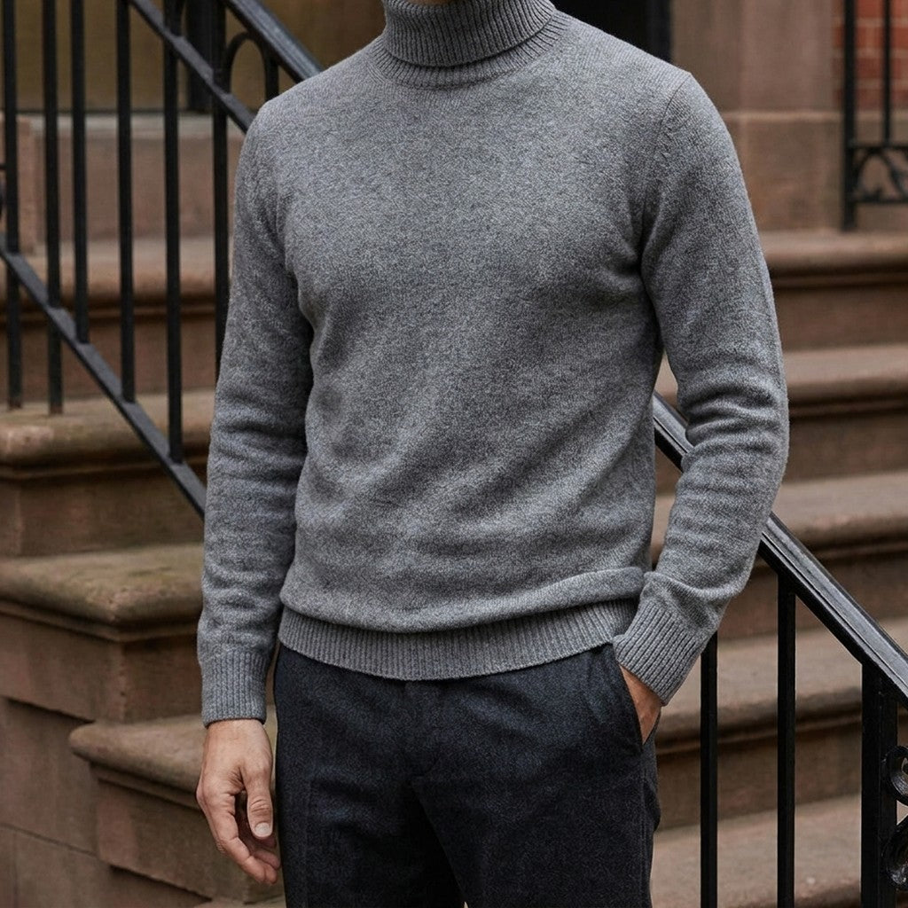 LIAM™ | Clarkson Merino Wool Turtleneck