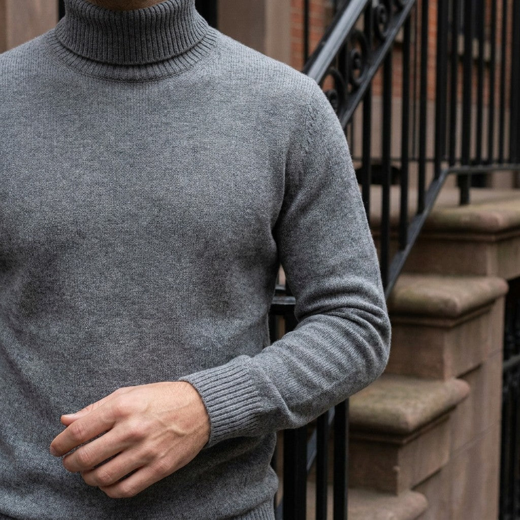 LIAM™ | Clarkson Merino Wool Turtleneck