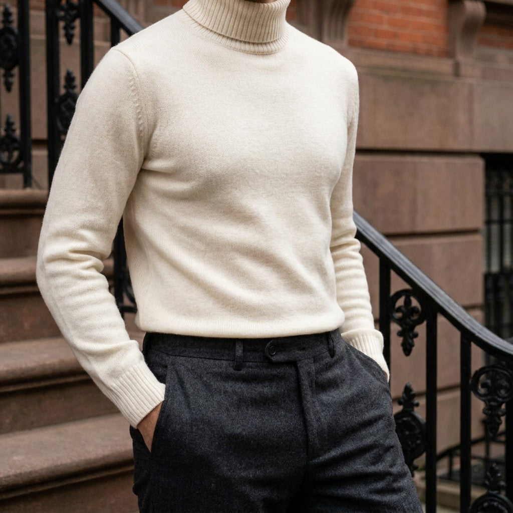LIAM™ | Clarkson Merino Wool Turtleneck