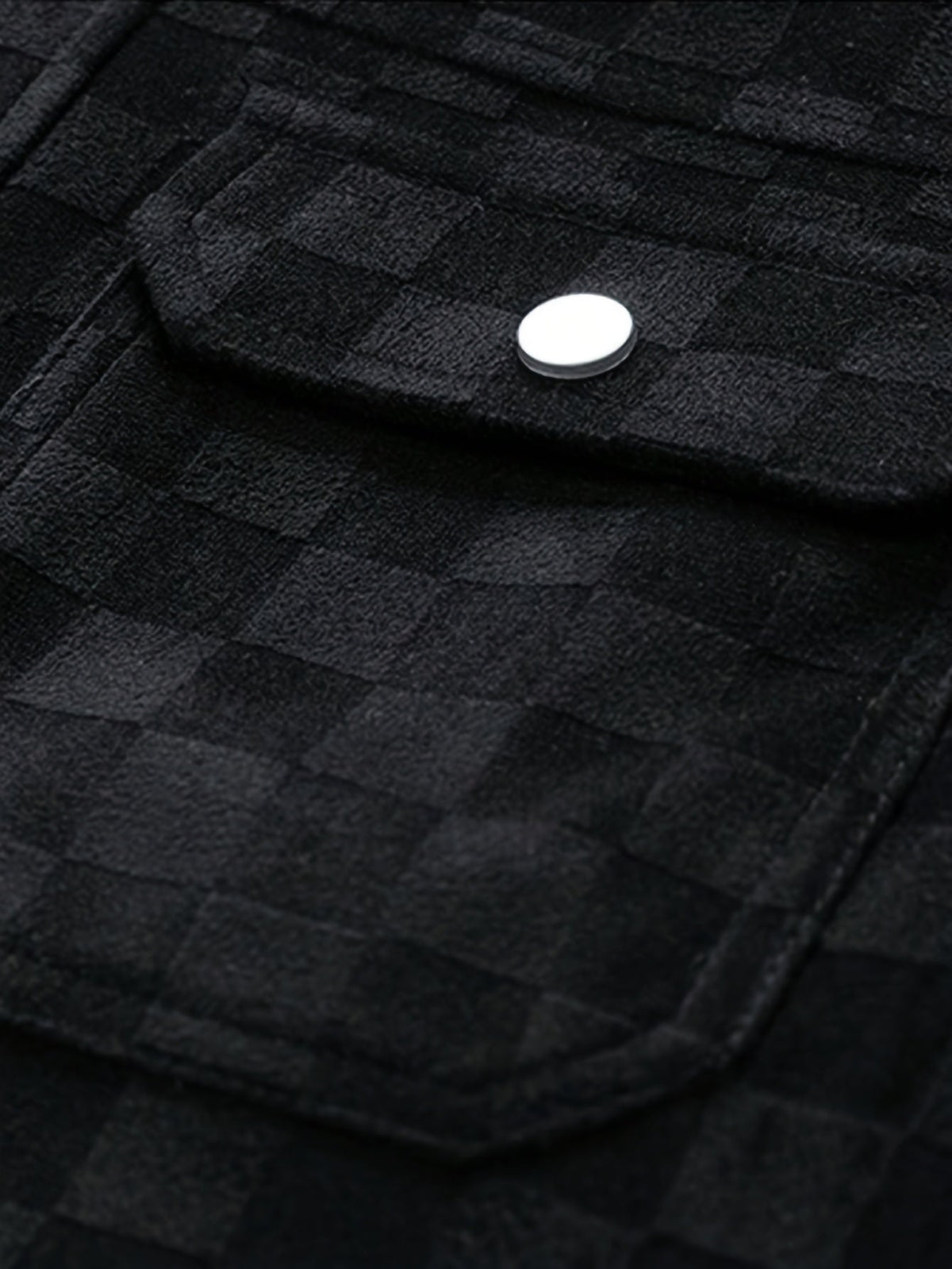 LIAM™ | Mavrick Checkered Suede Jacket