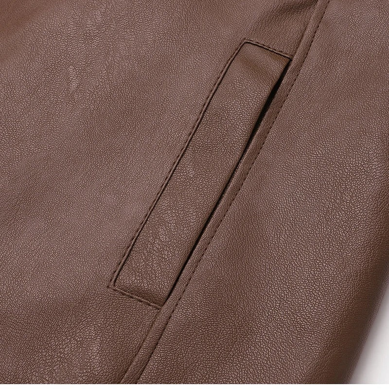 LIAM™ | Vintage Fleece Lined Leather Jacket