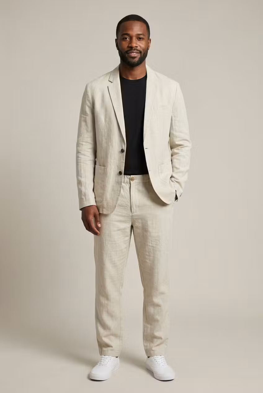 LIAM™ | Men's Acetate-Linen Suit