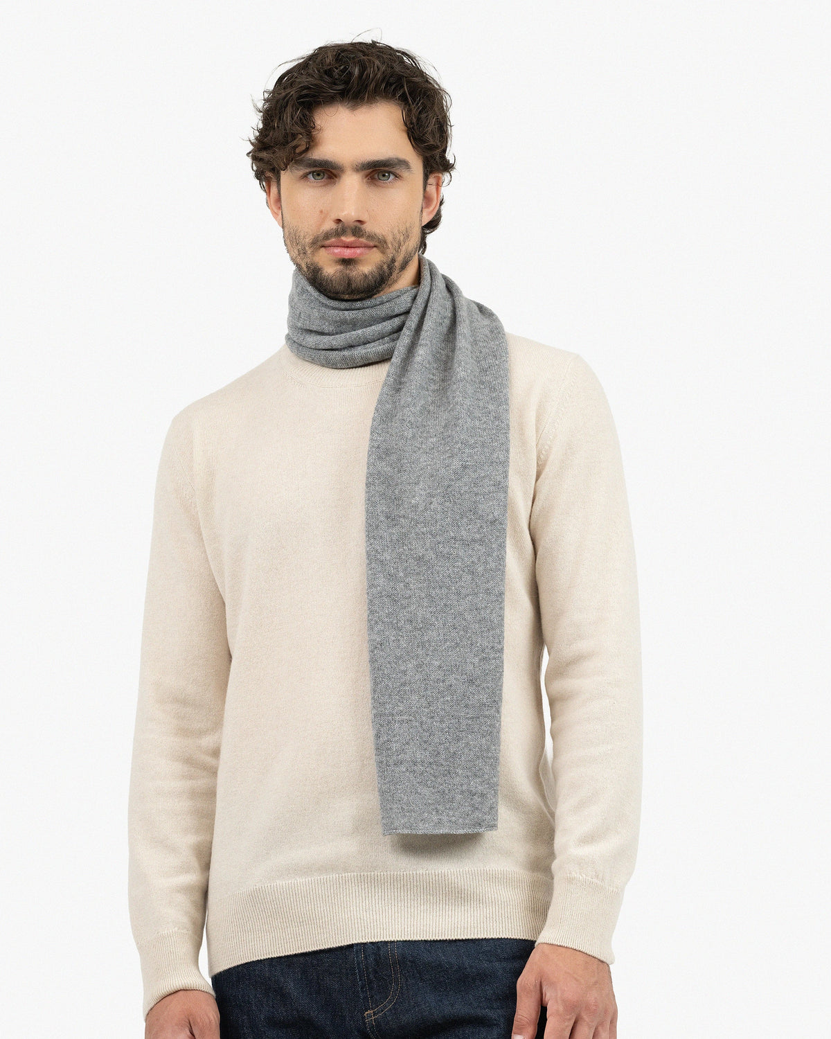 LIAM™ | Men's Essential Scarf - Medium Grey