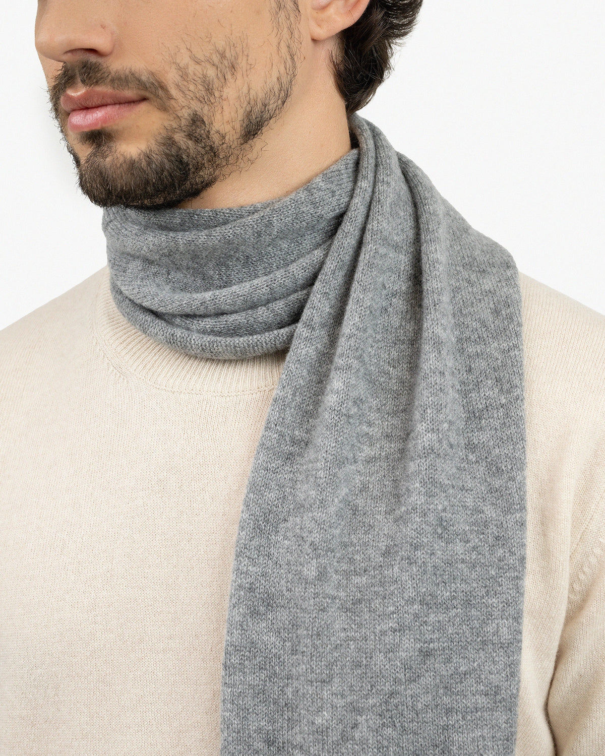 LIAM™ | Men's Essential Scarf - Medium Grey