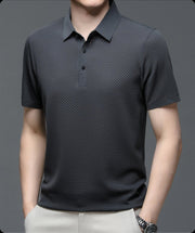 LIAM™ | Men's Knit Button Placket Polo