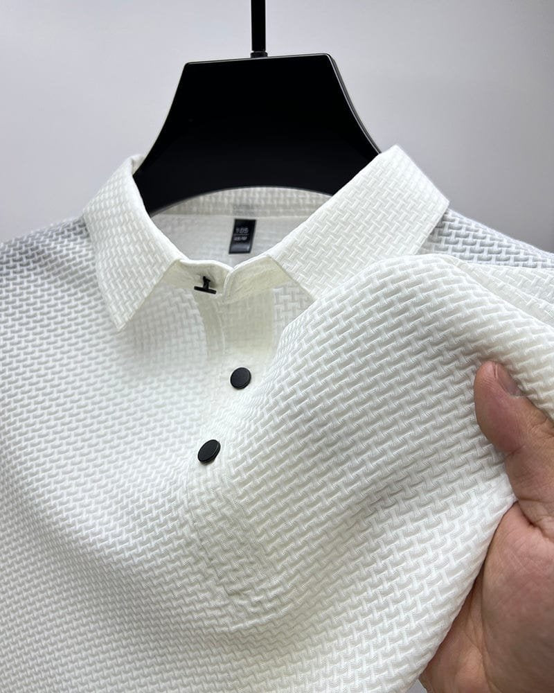 LIAM™ | Men's Knit Button Placket Polo