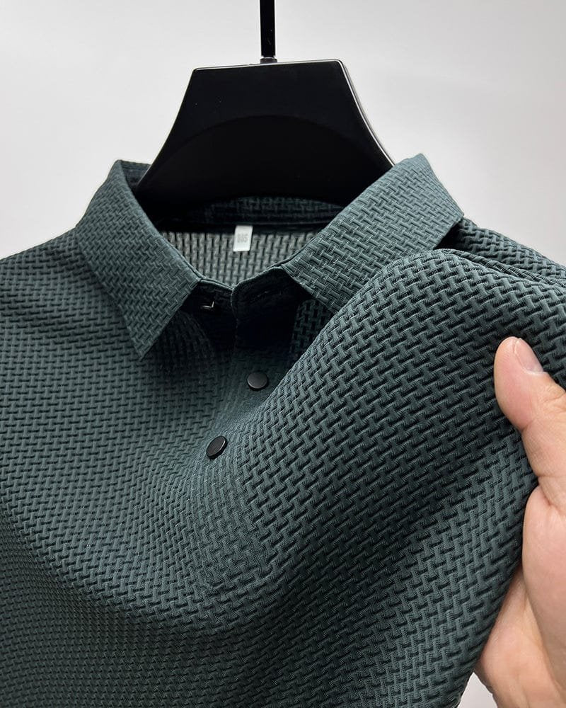 LIAM™ | Men's Knit Button Placket Polo