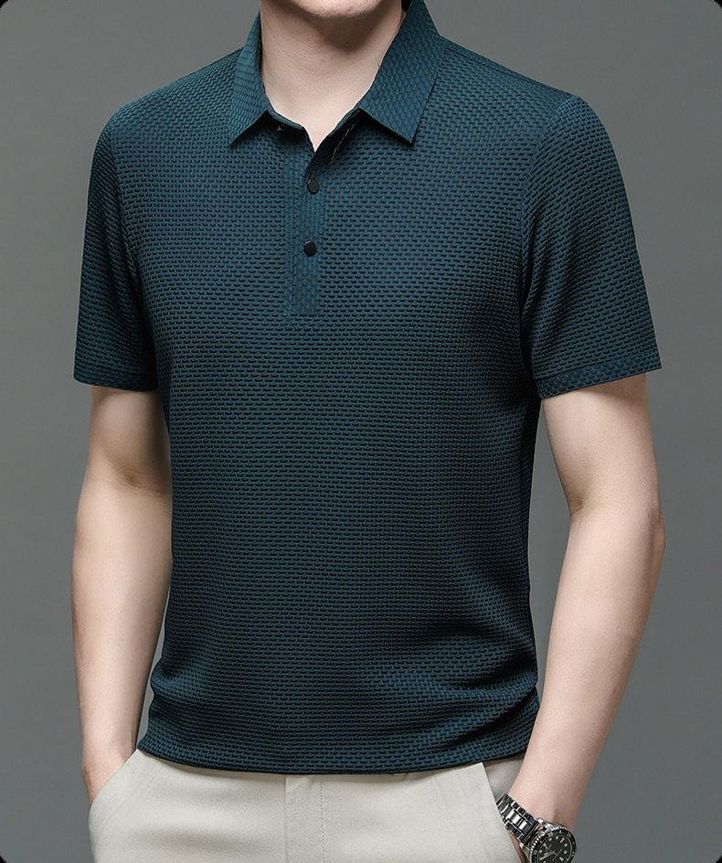 LIAM™ | Men's Knit Button Placket Polo