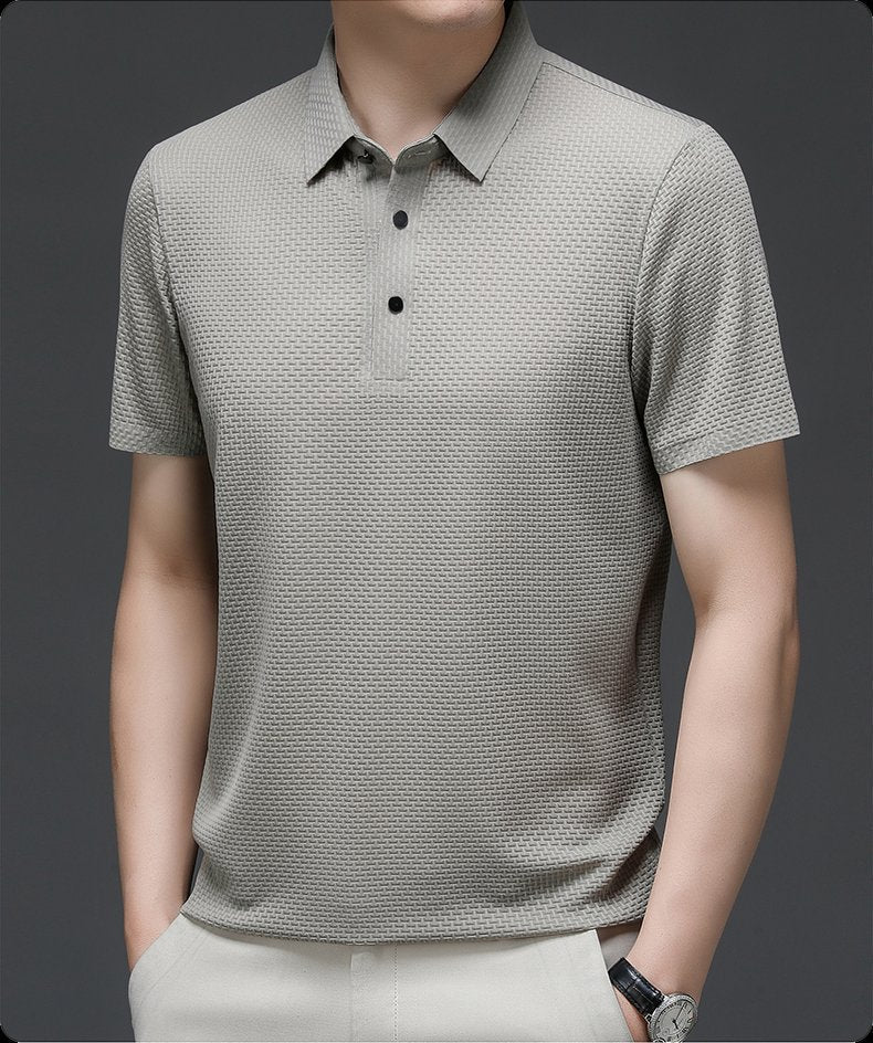 LIAM™ | Men's Knit Button Placket Polo
