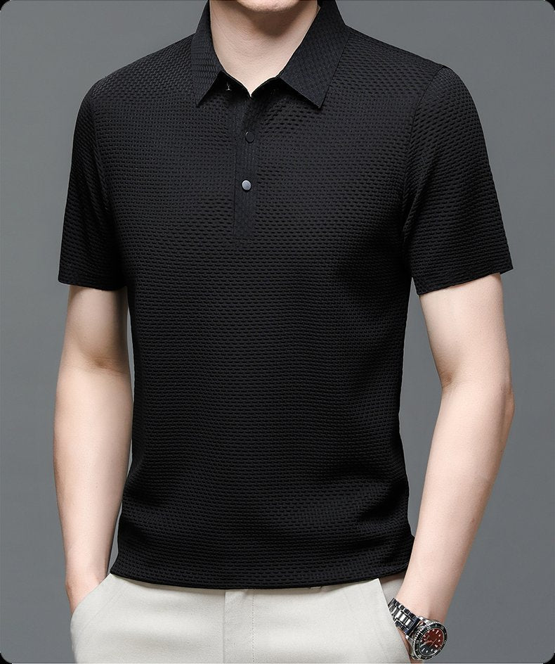 LIAM™ | Men's Knit Button Placket Polo