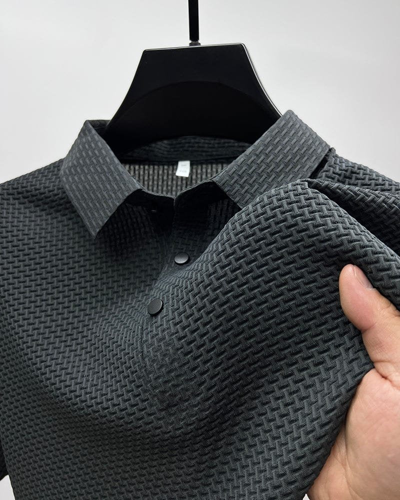 LIAM™ | Men's Knit Button Placket Polo