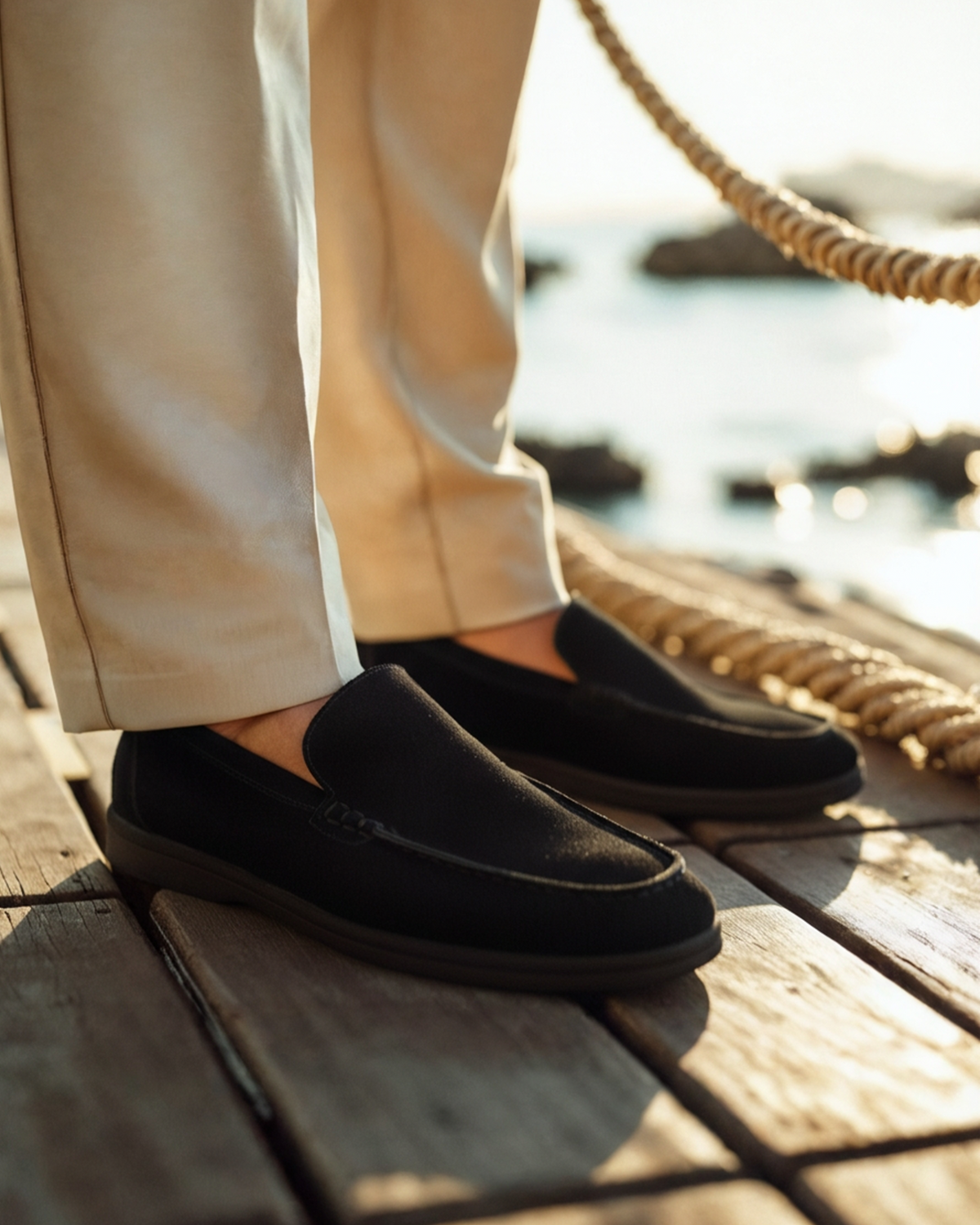 LIAM™ | PREMIUM SUEDE LOAFERS - BLACK SOLES