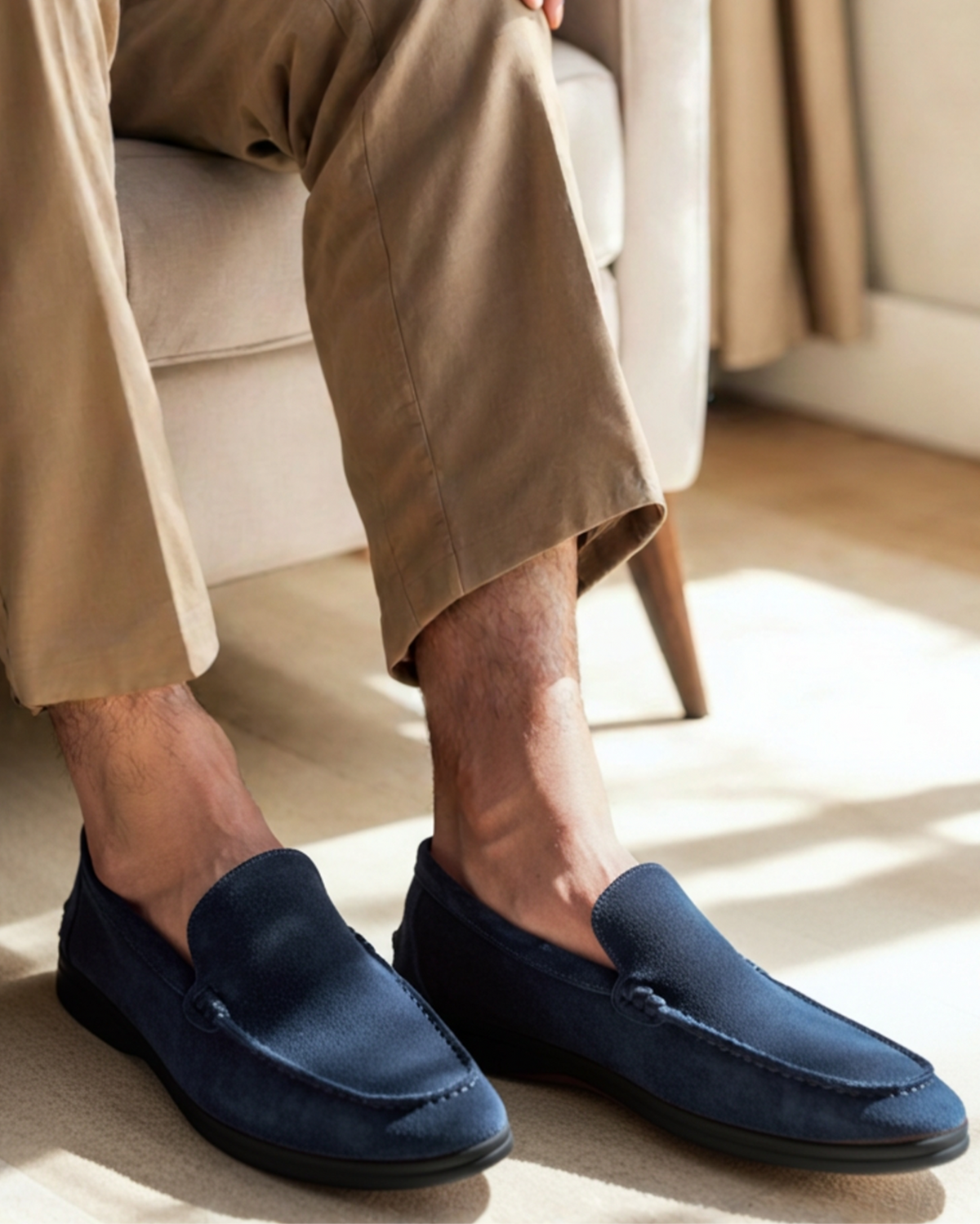 LIAM™ | PREMIUM SUEDE LOAFERS - BLACK SOLES