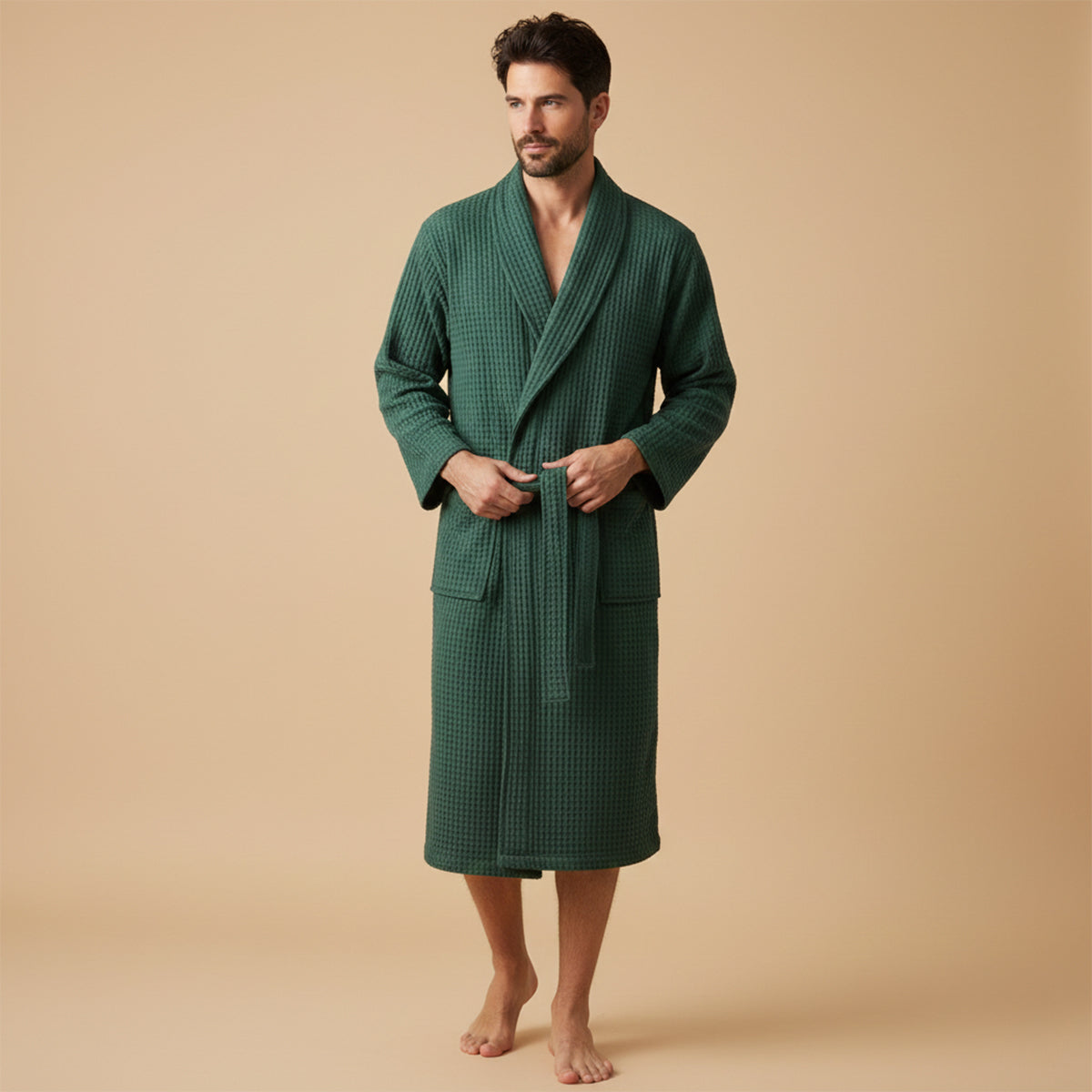 LIAM™ | Waffle Bathrobe
