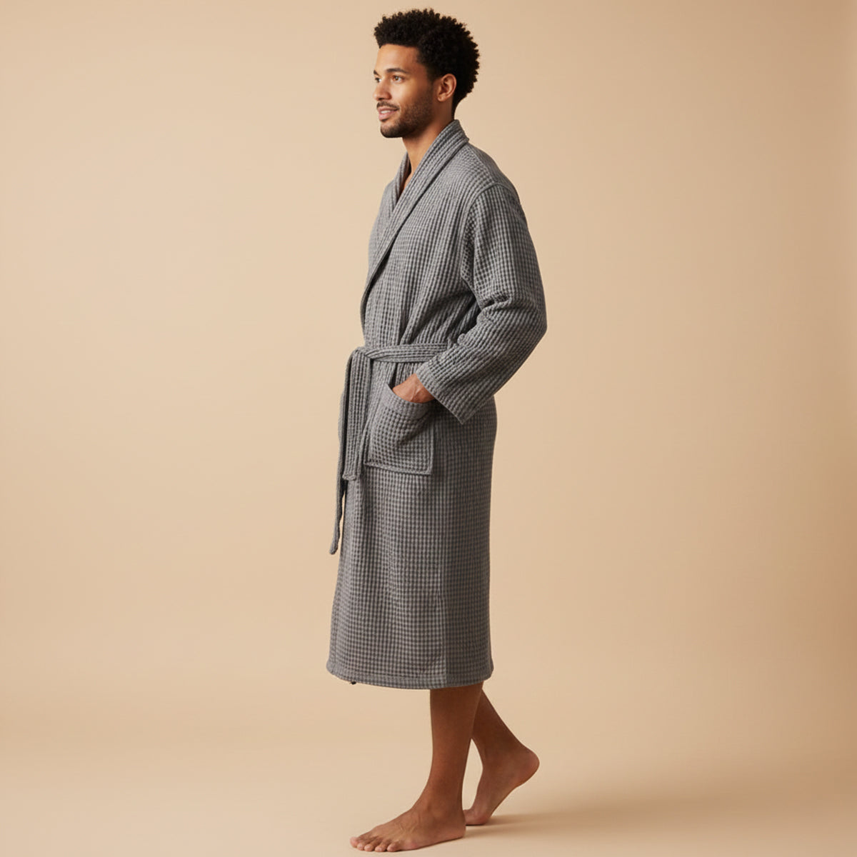LIAM™ | Waffle Bathrobe