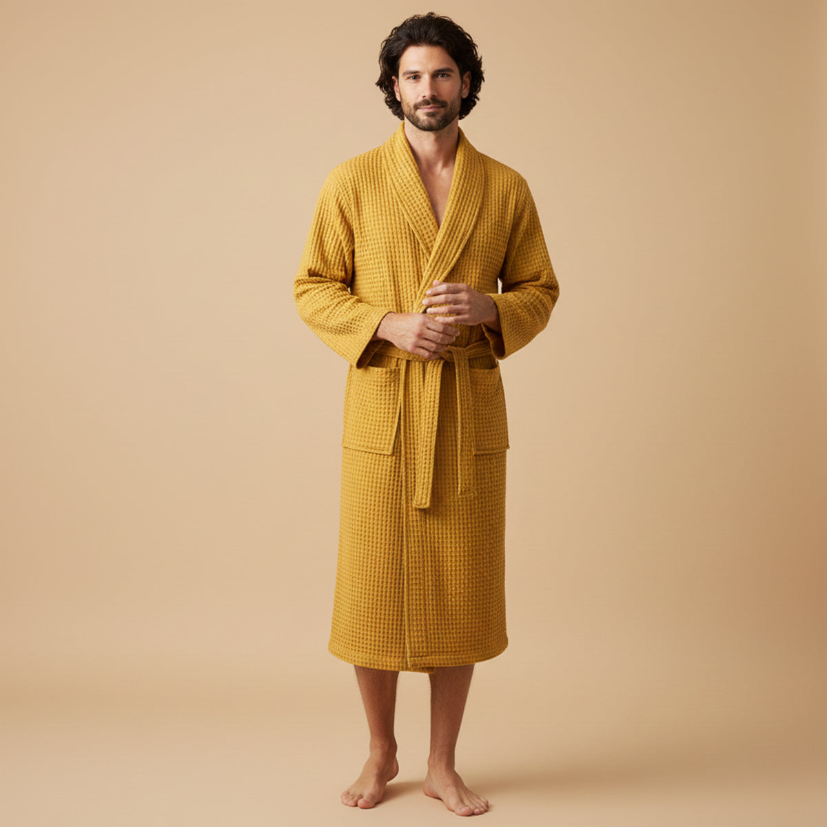 LIAM™ | Waffle Bathrobe