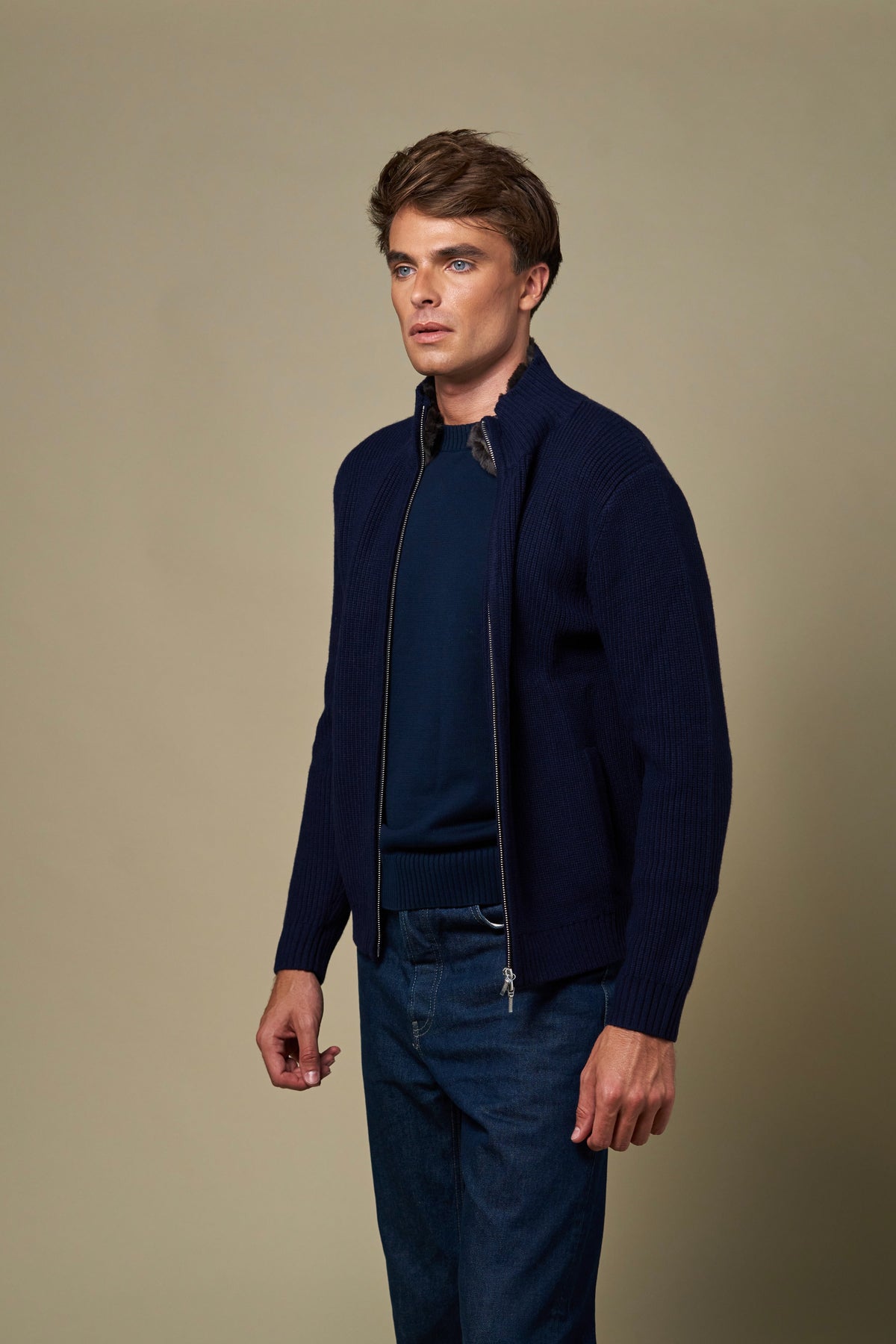 LIAM™ | Genuine Fur Collar Blouson
