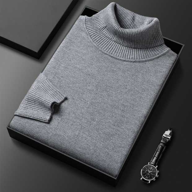 LIAM™ | Men's Solid-Color Premium Turtleneck Sweater