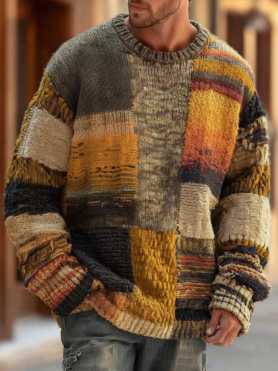 LIAM™ | ABSTRACT KNIT SWEATER