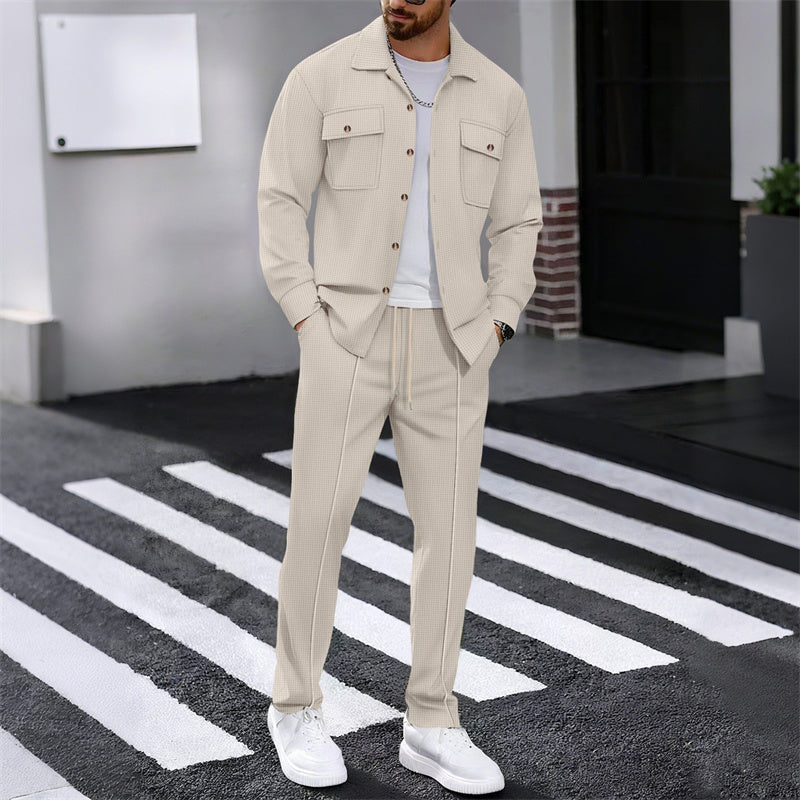 LIAM™ | Men's Waffle-Knit Textured Set