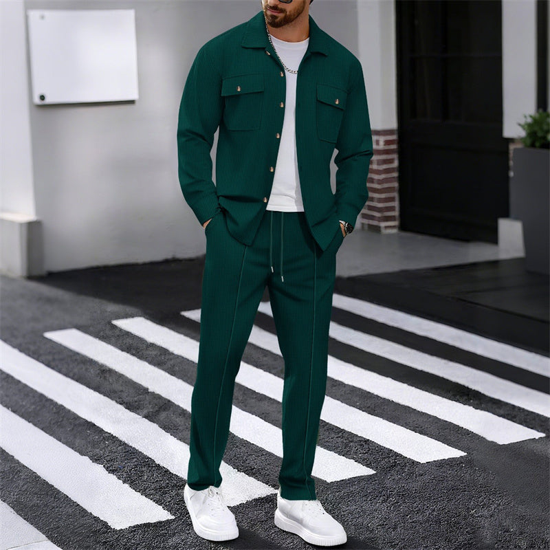 LIAM™ | Men's Waffle-Knit Textured Set