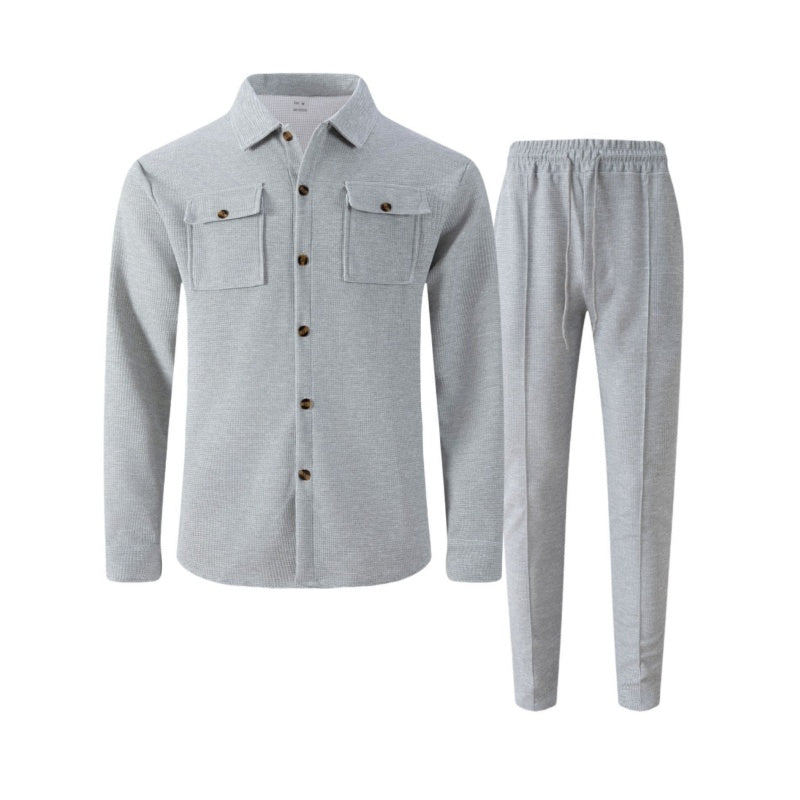 LIAM™ | Men's Waffle-Knit Textured Set