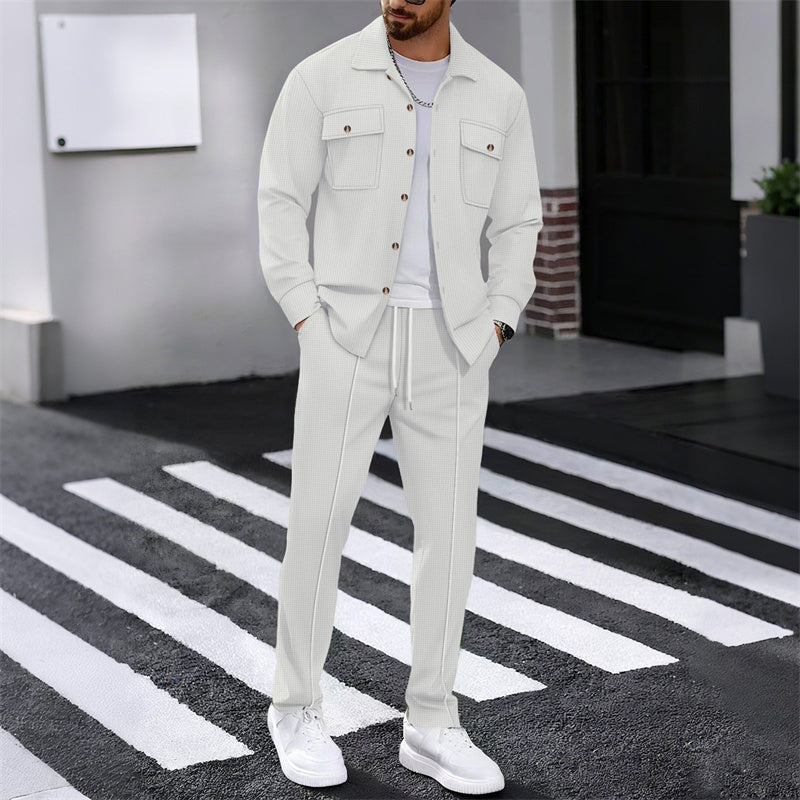 LIAM™ | Men's Waffle-Knit Textured Set