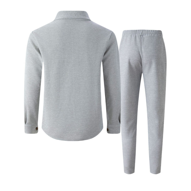 LIAM™ | Men's Waffle-Knit Textured Set