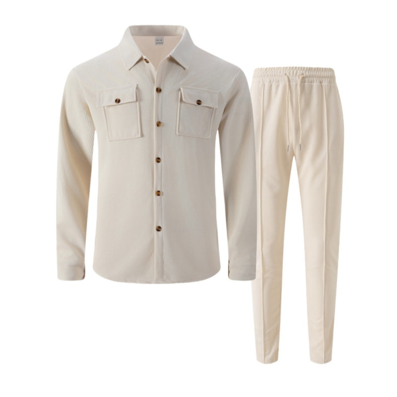 LIAM™ | Men's Waffle-Knit Textured Set