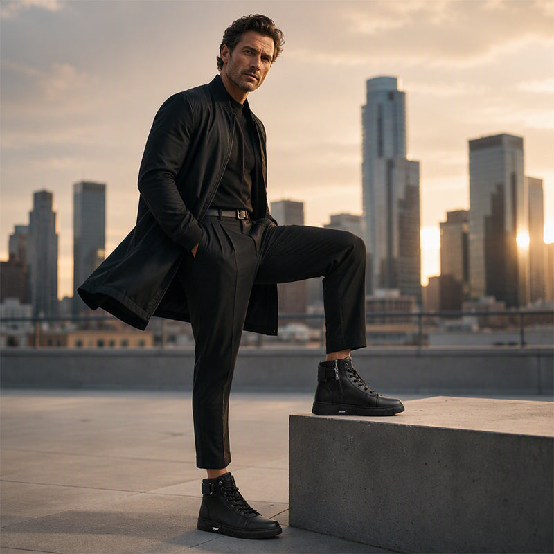 LIAM™ | Waterproof Genuine Leather Combat Boots