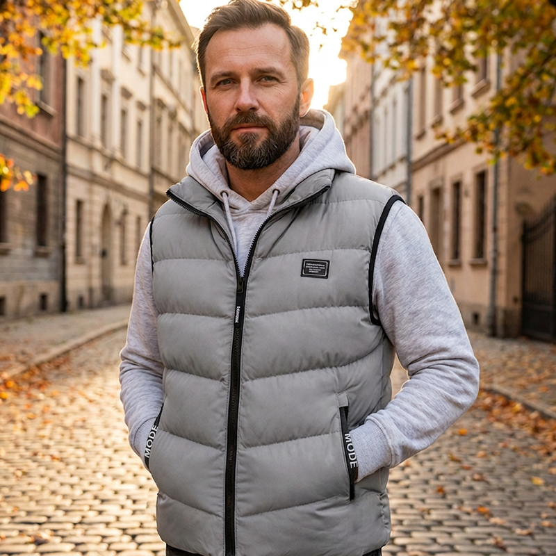 LIAM™ | Men's Quilted Stand-Collar Vest