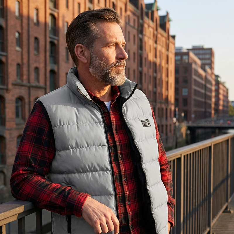 LIAM™ | Men's Quilted Stand-Collar Vest