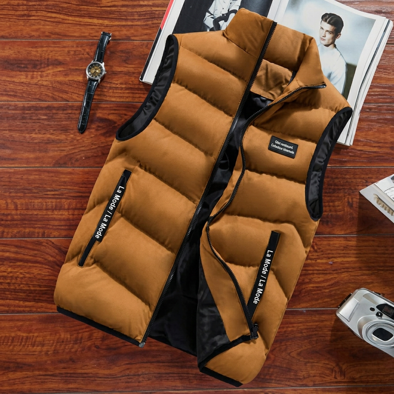 LIAM™ | Men's Quilted Stand-Collar Vest