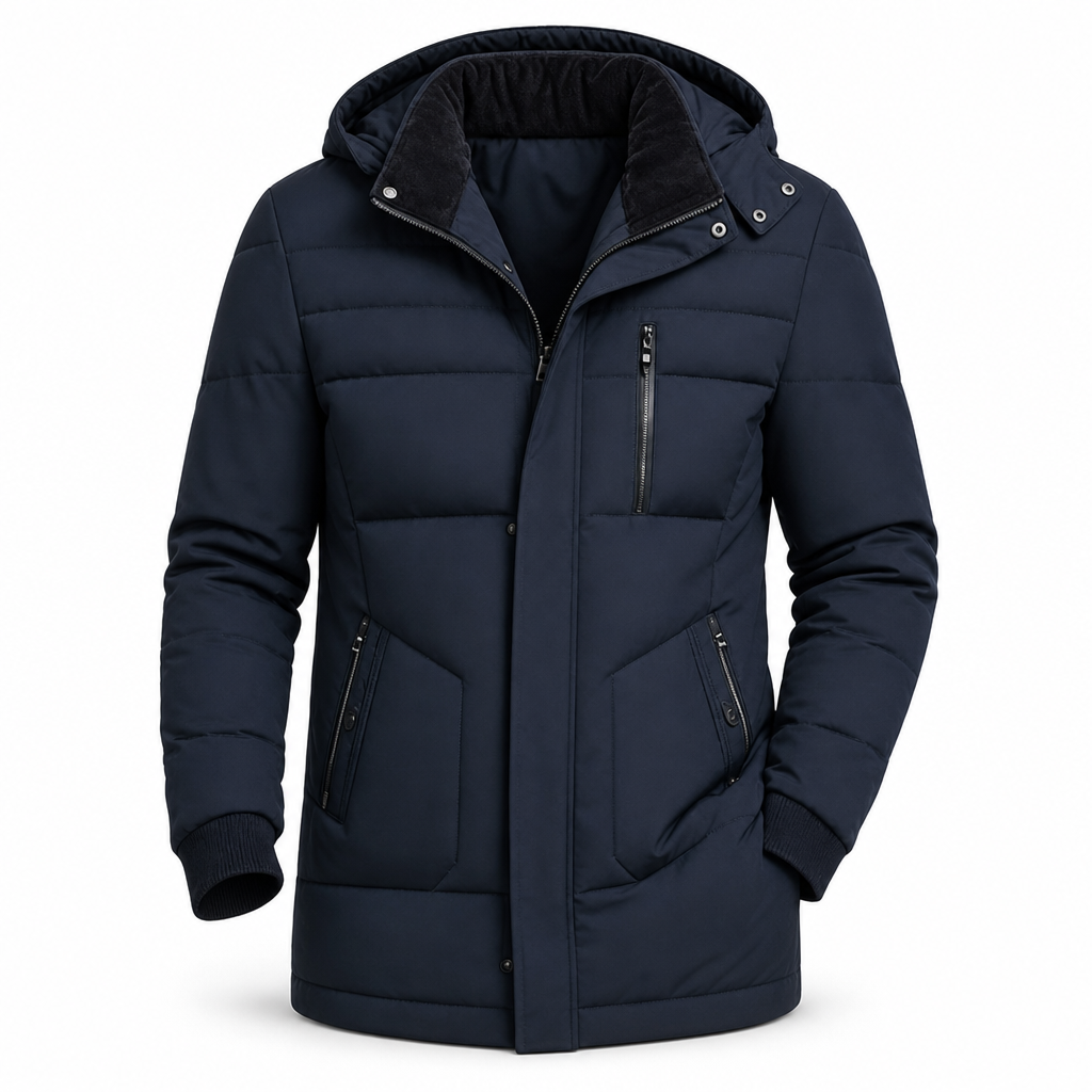 LIAM™ | Winter jacket with fleece lining and detachable hood
