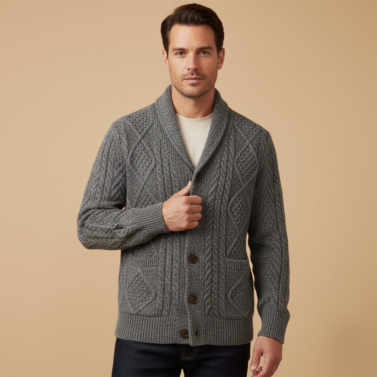 LIAM™ | Button-Front Cardigan