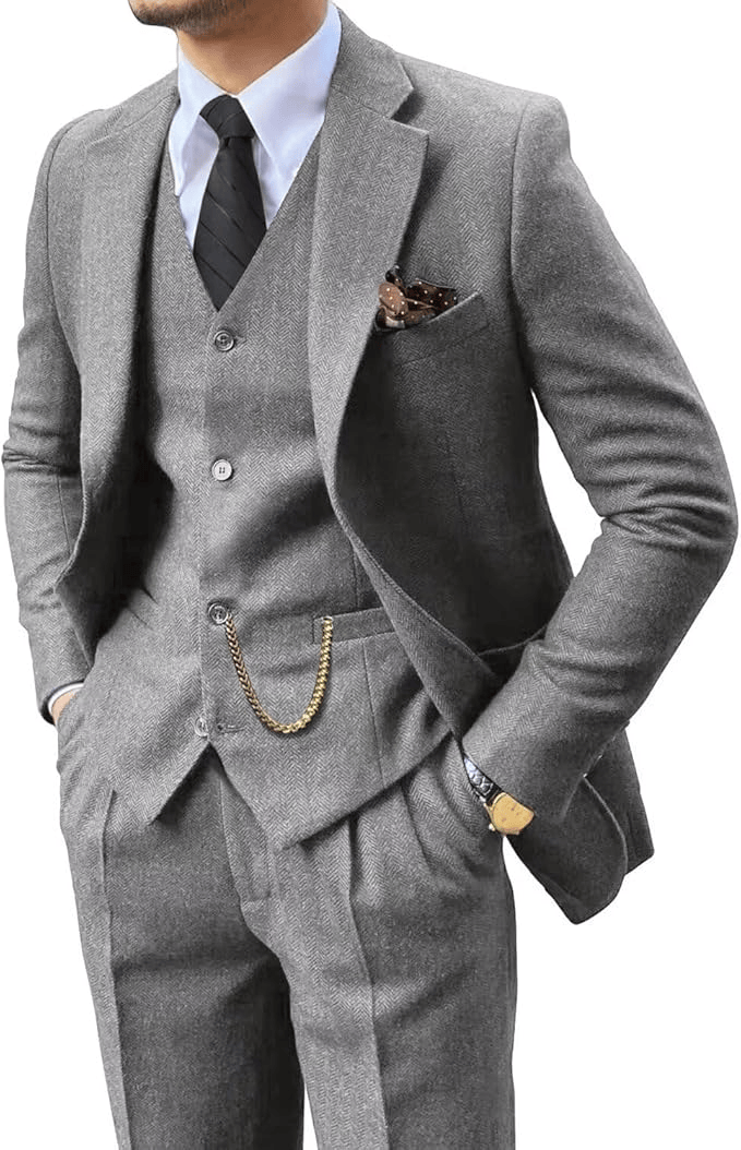 LIAM™ | HERRINGBONE SUIT