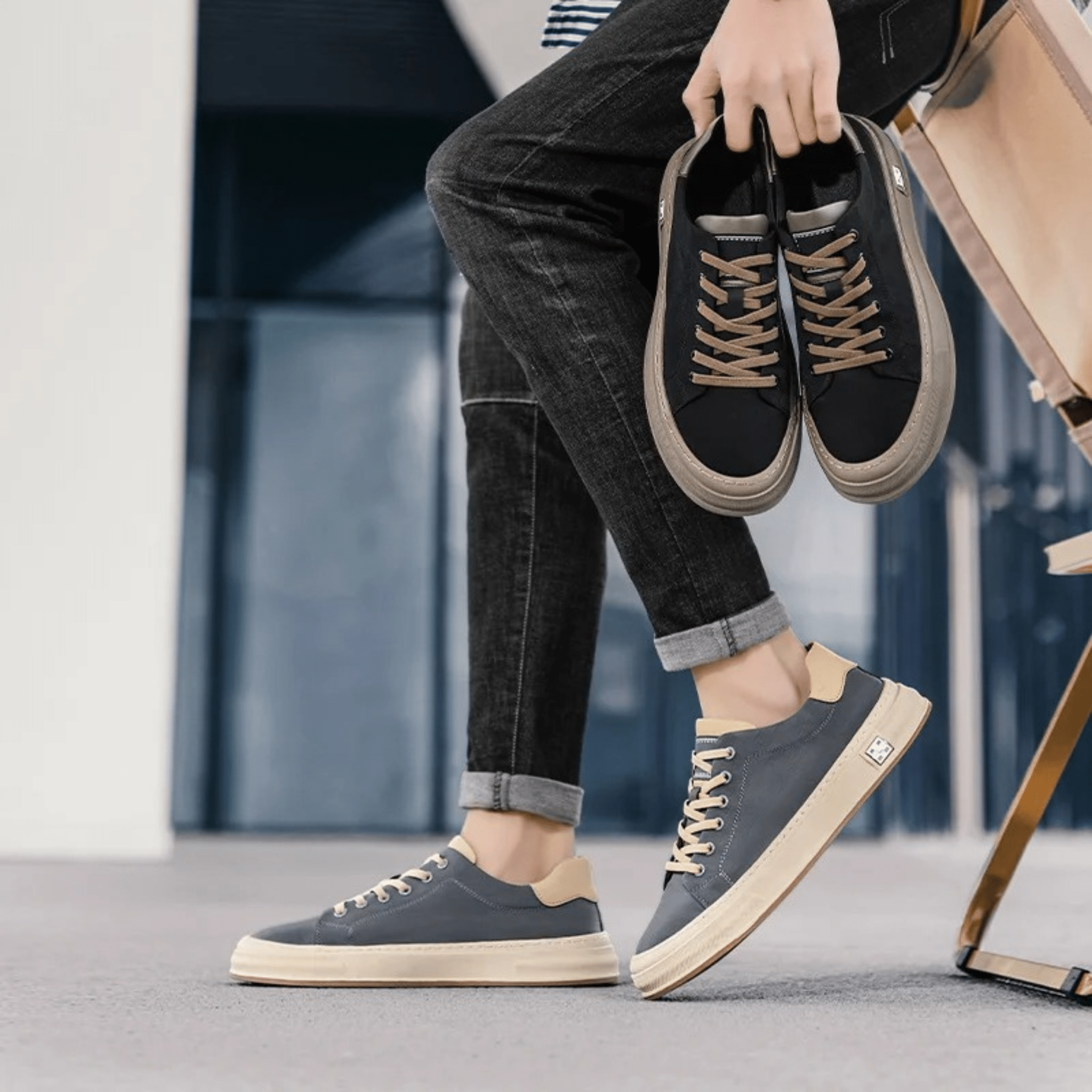 LIAM™ | CASUAL SNEAKERS IN FABRIC FOR MEN